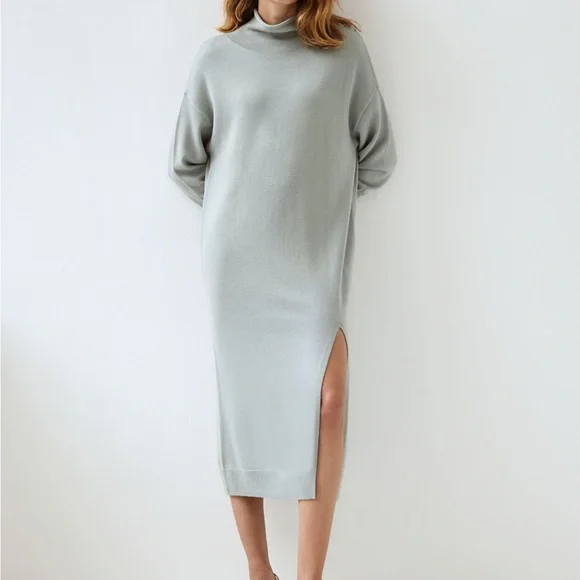 Aritzia Gray Midi Dress - Picture 11 of 11